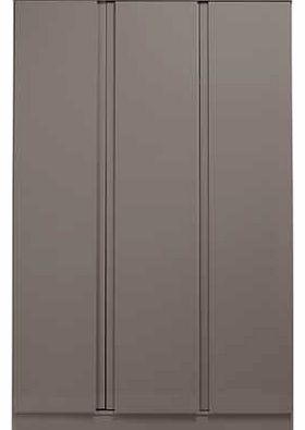 Hygena Hamlin High Gloss 3 Door Wardrobe -