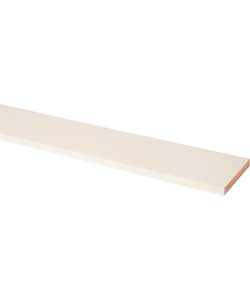 Hygena Imola 2400mm Plinth - Cream Gloss