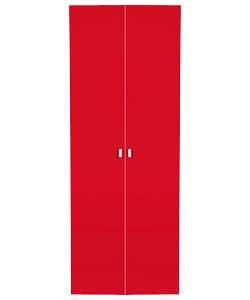 Kids Modular Double Wardrobe Door - Red
