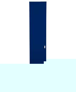 Kids Modular Single Wardrobe Door - Blue