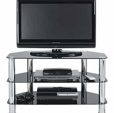 Hygena Matrix TV Unit - Black Glass