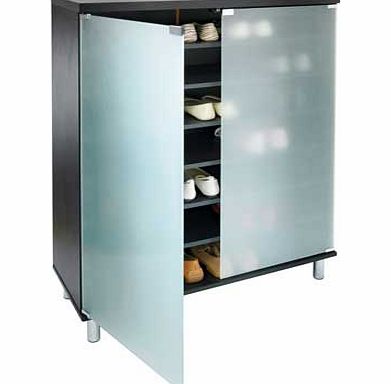 Hygena Milan Storage Cabinet with Frosted Glass