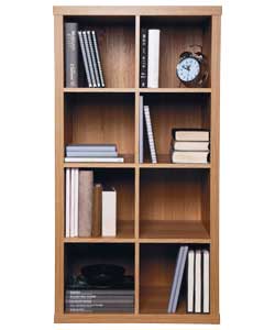 Hygena Misaki Modular Double Wide Bookcase Oak