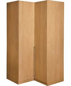 Modular Corner Wardrobe - Oak