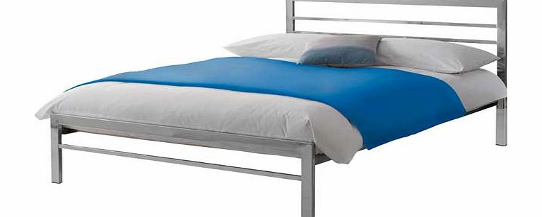 Hygena Nottingham Chrome Kingsize Bed Frame