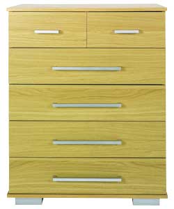 Ontario Chest of Drawers 4 + 2 - Oak