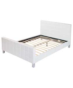 Sorrento Double Bed Frame - White