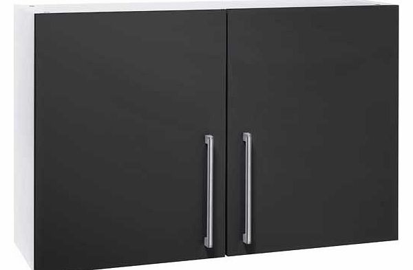 Hygena Valencia 1000mm Kitchen Wall Unit - Black