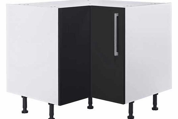 Hygena Valencia 935mm Corner Base Unit - Black