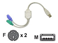 USB to PS/2 Adapter - keyboard / mouse adapter