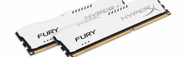 HyperX FURY Series 8GB (2x 4GB) DDR3 1866MHz CL10 DIMM Memory Module Kit - White