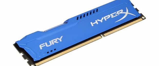HyperX FURY Series 8GB DDR3 1600MHz CL10 DIMM Memory Module - Blue