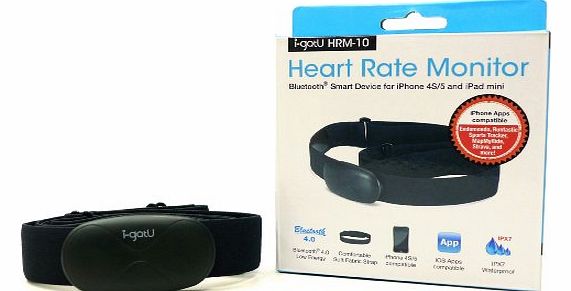 i-Got U Bluetooth Heart Rate Monitor Compatible with Apple Devices (Sports Tracker, Endomondo, Runtastic, Strava and RunKeeper Apps) and Android Devices (i-Got U Sports App) including Samsung Note 2/3