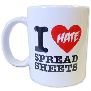 I Hate Spreadsheets Mug