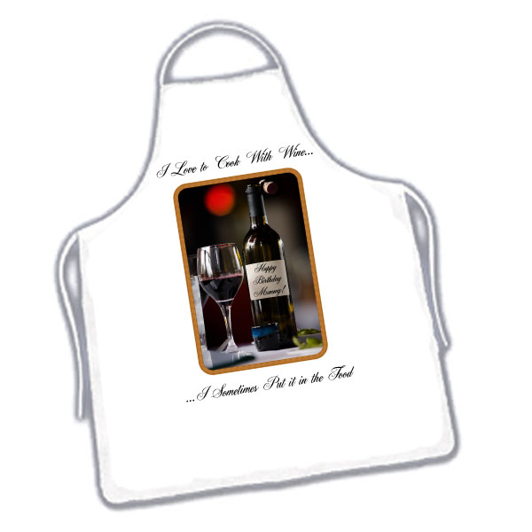 Love To Cook With Wine Apron