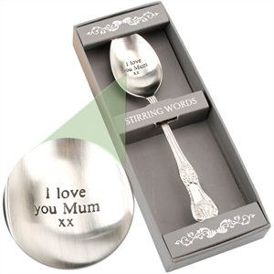I Love You Mum Engraved Spoon