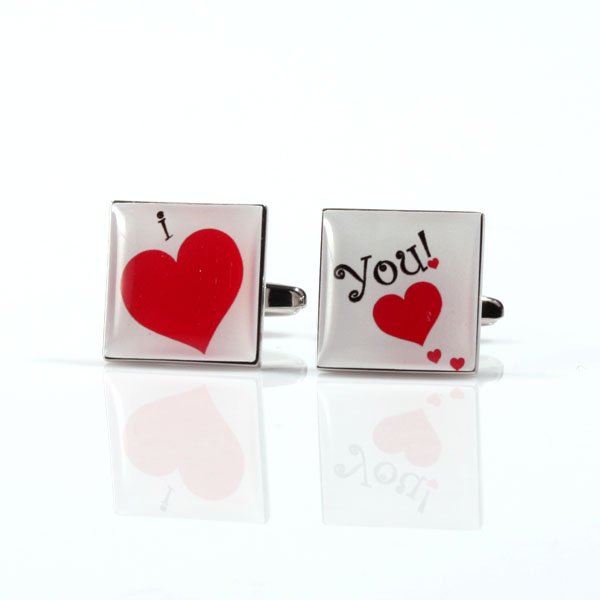 I Love You Personalised Cufflinks