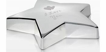 I Love You Star Paperweight
