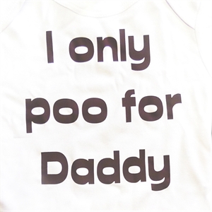 Only Poo For Daddy Babygrow 0-6