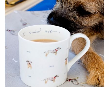 I Said Sit! Border Terrier Mug 4168CX