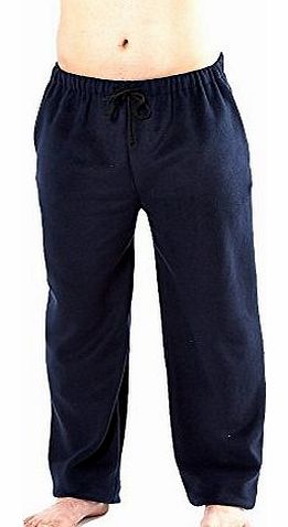 i-smalls Ltd Mens Harvey James Pyjama Trouser Bottoms Lounge Pants Fleece (Navy) L