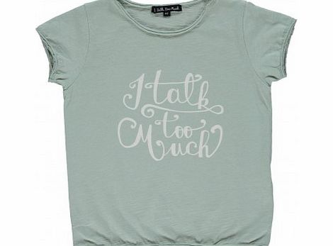 I talk too much Eddie T-shirt Celadon `2 years,4