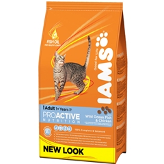Iams Adult Complete Cat Food with Wild Ocean Fish 10kg