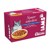 Iams Cat Senior Select Bites 10 Pack 100g