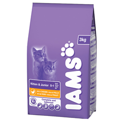 Iams Complete Kitten Food with Chicken 3kg