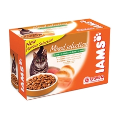 Iams Pouch Adult Cat Food Mixed Select in Jelly 100gm 12 Pack