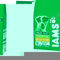 Iams Small / Medium Breed Adult Complete Dog Food with Chicken 3kg