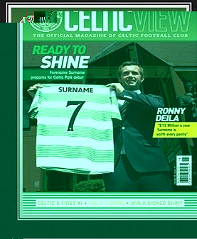 Ian Philipson Celtic Personalised Magazine Cover - Framed