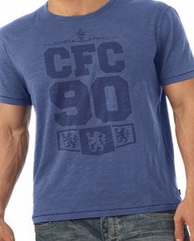 Chelsea Personalised CFC T-Shirt Blue CH/CFCTEEBLU