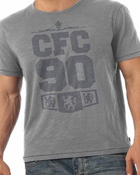Chelsea Personalised CFC T-Shirt Blue CH/CFCTEEGRY
