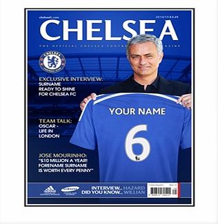 Ian Philipson Chelsea Personalised Magazine Cover - Framed CH-2
