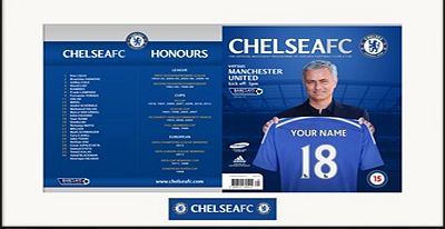Ian Philipson Chelsea Personalised Match Day Programme CHMDP
