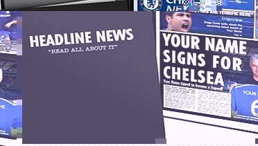 Ian Philipson Chelsea Personalised Newspaper in Presentation