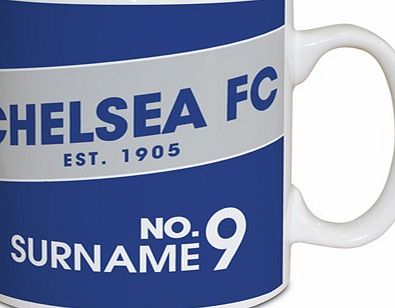 Ian Philipson Chelsea Personalised Retro Mug CHRETMUG