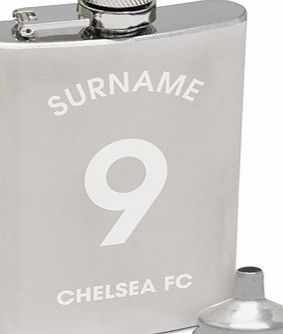 Ian Philipson Chelsea Personalised Shirt Number Hip Flask -