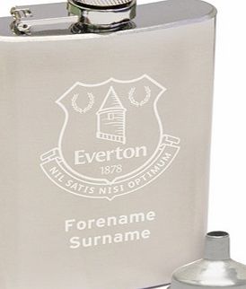 Ian Philipson Everton Personalised Crest Hip Flask 2oz