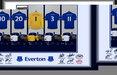 Everton Personalised Goal Keeper Dressing Room