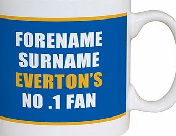 Ian Philipson Everton Personalised No.1 Fan Mug EVENO1FANMUG