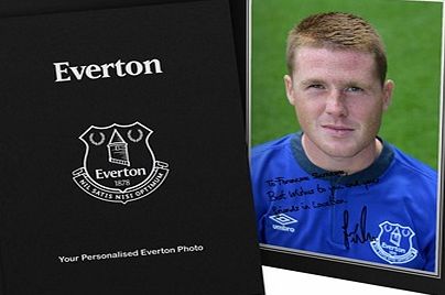 Ian Philipson Everton Personalised Signature Photo in