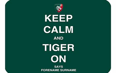 Ian Philipson Leicester Tigers Personalised Keep Calm and