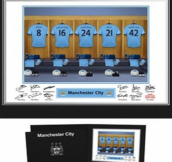 Ian Philipson Manchester City Personalised Dressing Room Photo