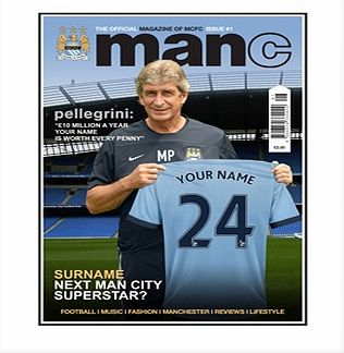 Ian Philipson Manchester City Personalised Magazine Cover