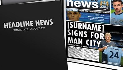 Ian Philipson Manchester City Personalised Newspaper in