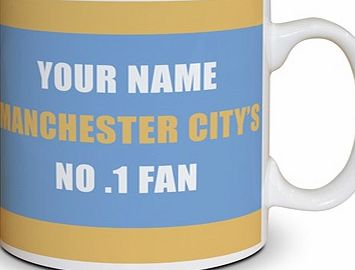 Ian Philipson Manchester City Personalised No.1 Fan Mug