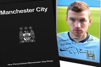 Ian Philipson Manchester City Personalised Signature Photo in
