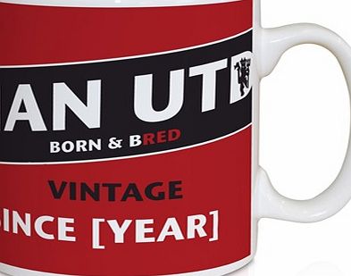 Ian Philipson Manchester United Personalised Vintage Mug